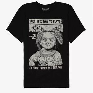 Child's Play 2 Don't Turn Back T-Shirt Graphic T-Shirt L Unisex